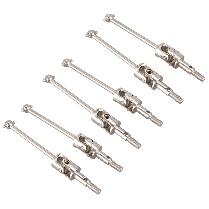 

For HSP 1/10 Parts Upgrade 122015 6PCS Aluminum Universal Drive Joint Shaft For For HSP 94122/94101/94102 RC Car Parts