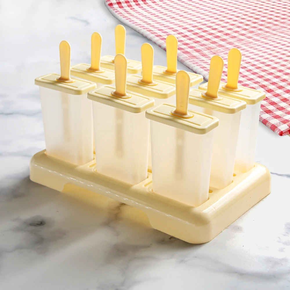 

Ice Cream Popsicle Mold DIY Ice Cream Machine Homemade Ice Box with Plastic Stick Ice-lolly Mold Ice Cube Tray Kitchen Gadgets