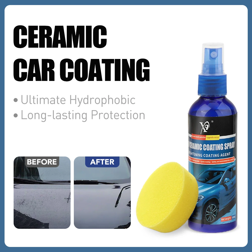 Ing For Auto Paint Crystal Wax Spray Nano Coating Spray Quick Coat Hydrophobic Liquid Polishing Anti Rain Car Care