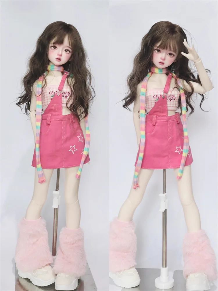 

BJD Doll Clothes For 1/4 1/6 MSD MDD YOSD Strap Short Skirt Bra Scarf Leg Cover Dolls Clothing Accessories (Excluding Dolls)