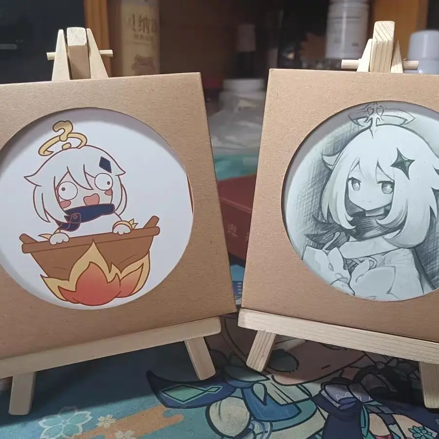 

Genshin Impact милый дорогой лучший друг паймон P orpiston креативные настольные украшения/керамические подставки с кронштейном и тушкой паймон