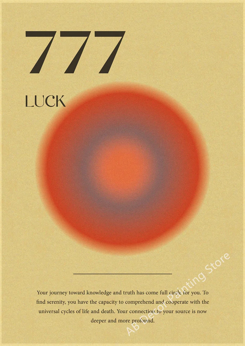 

Ангел номер ретро плакат А4/А3