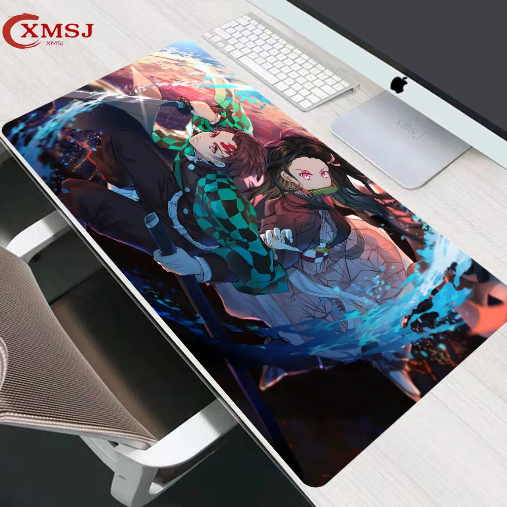 

Game Anime Cartoon Demon Killer Mouse Pad Home Office Computer Gamer Accessories Mouse Pad Keyboard Desk Pad Carpet XXL 30X80