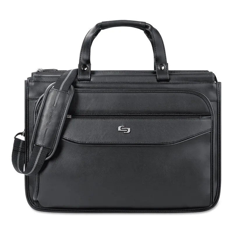 

Premium Quality Black Vinyl United States Luggage Harrison 16.75" X 7.75" X 12" Briefcase - Lightweight & Durable