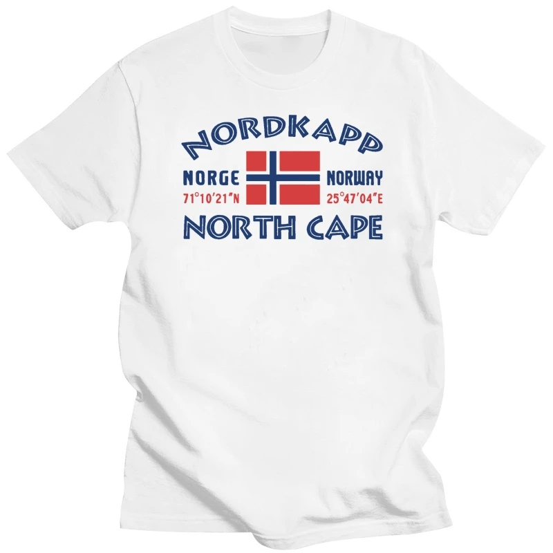 Мужская футболка с принтом хлопковая коротким рукавом NORDKAPP норвежские рубашки