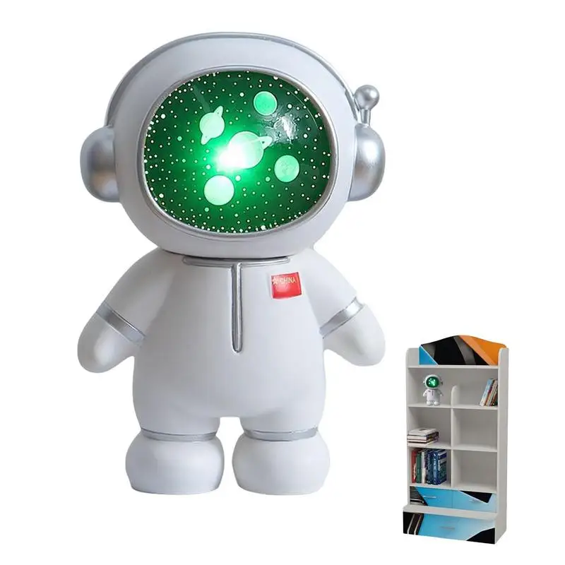 

Astronaut Night Light Piggy Bank Decor Cute Model Desktop Lamp Home Decor Children Room Desk Decoration Gifts For Boy Girl