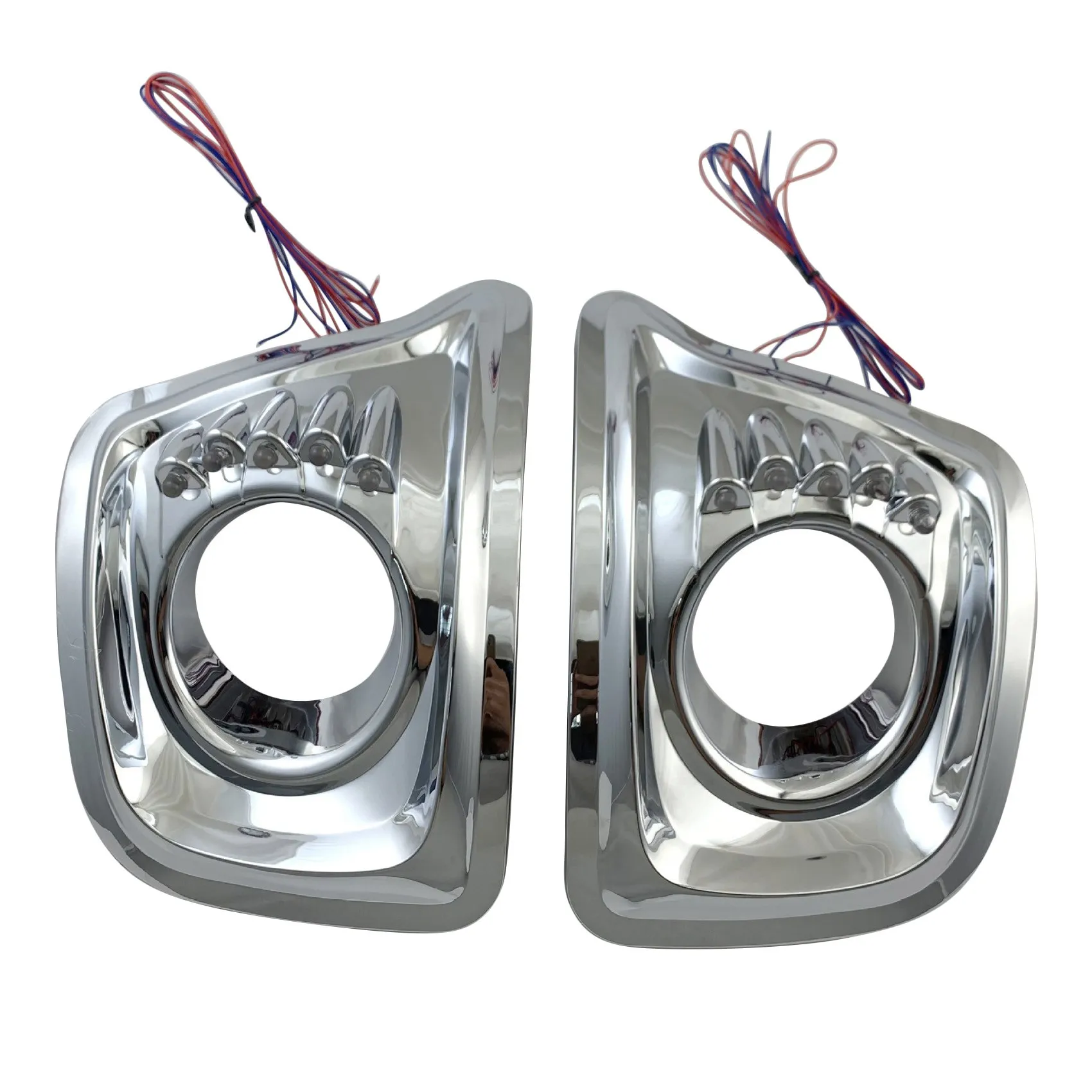 Хромированный передний бампер противотуманная лампа рамка Обложка отделка для