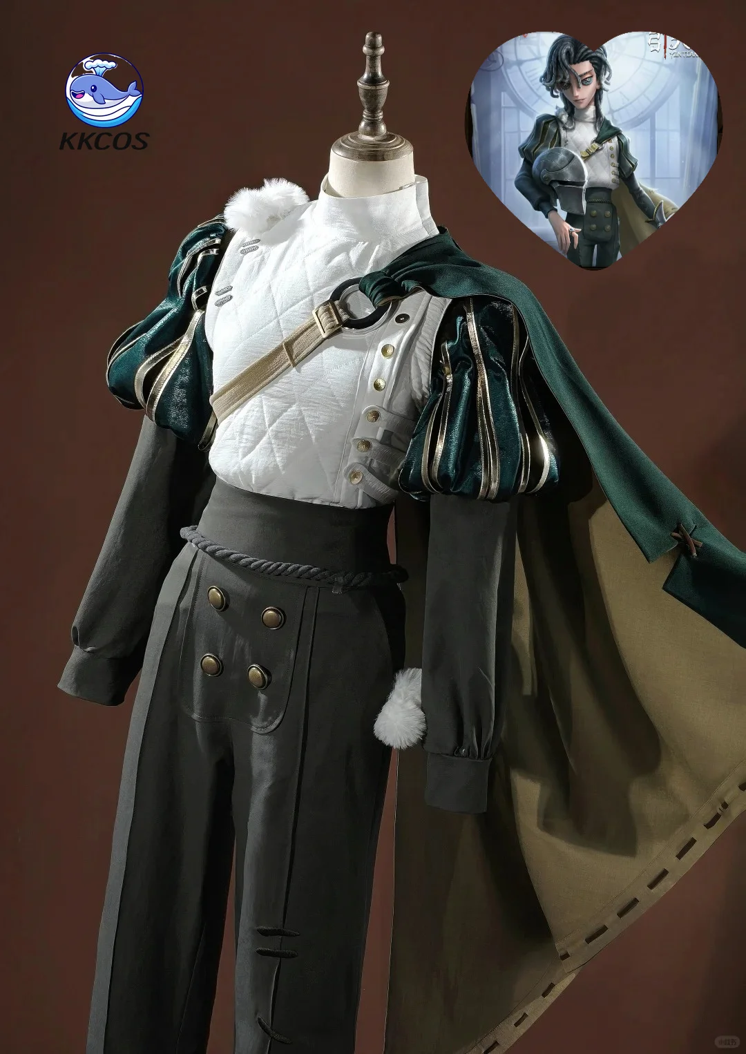 Фото KKCos Identity V Выживший ‌ Костюм для косплея Рыцаря Ричарда Стерлинга, стандартный образ, стильный наряд из игры/аниме для Хэллоуина и вечеринок. №1