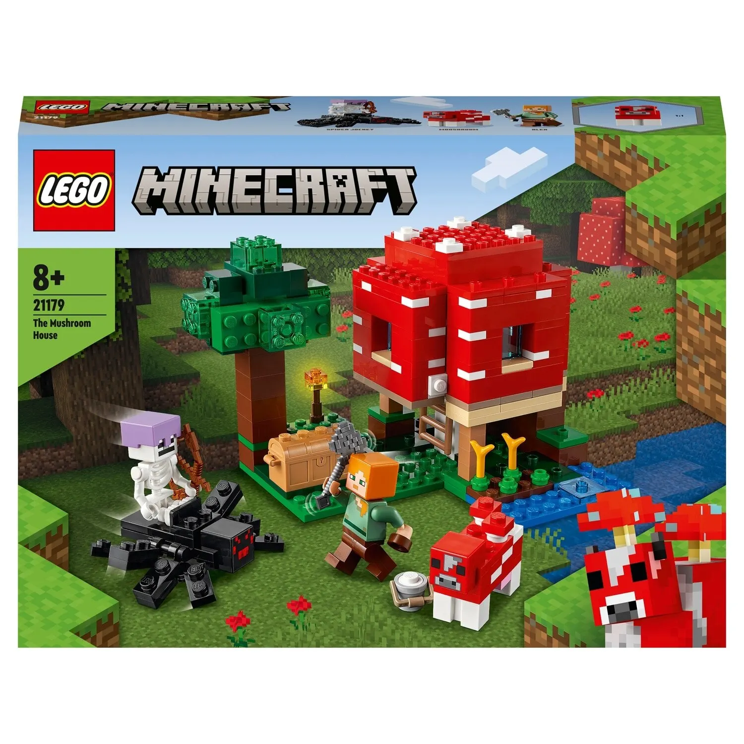 Конструктор LEGO Minecraft 21179 Грибной дом |