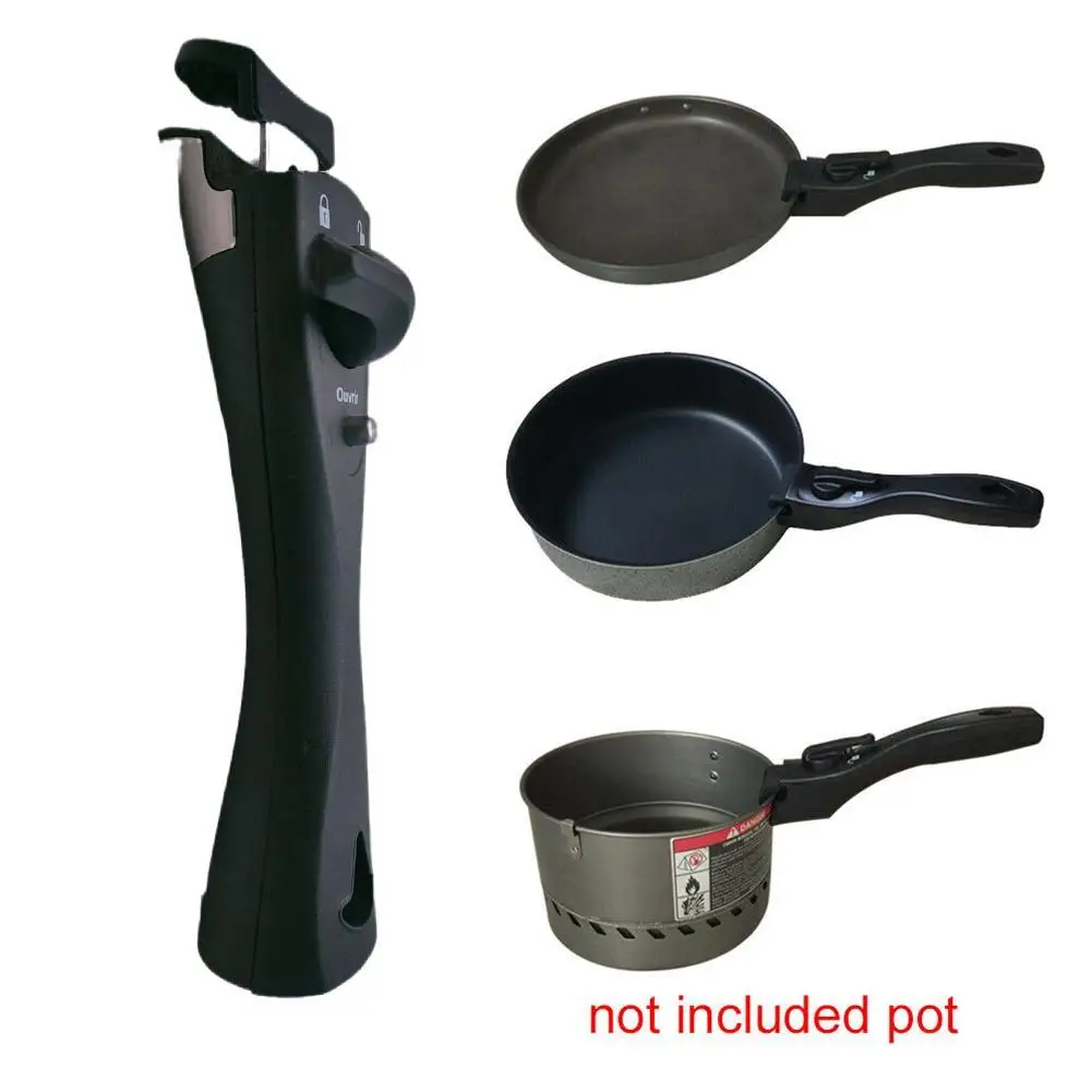 

Removable Pan Handle Replacement Clip Hand Grip Universal Ergonomic Outdoor Tableware Removable Pan Handle Kitchen Accessories