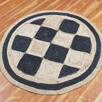 carpet jute floor mat rugs woven handmade natural rug living room home decor carpet 7x7 ft rug
