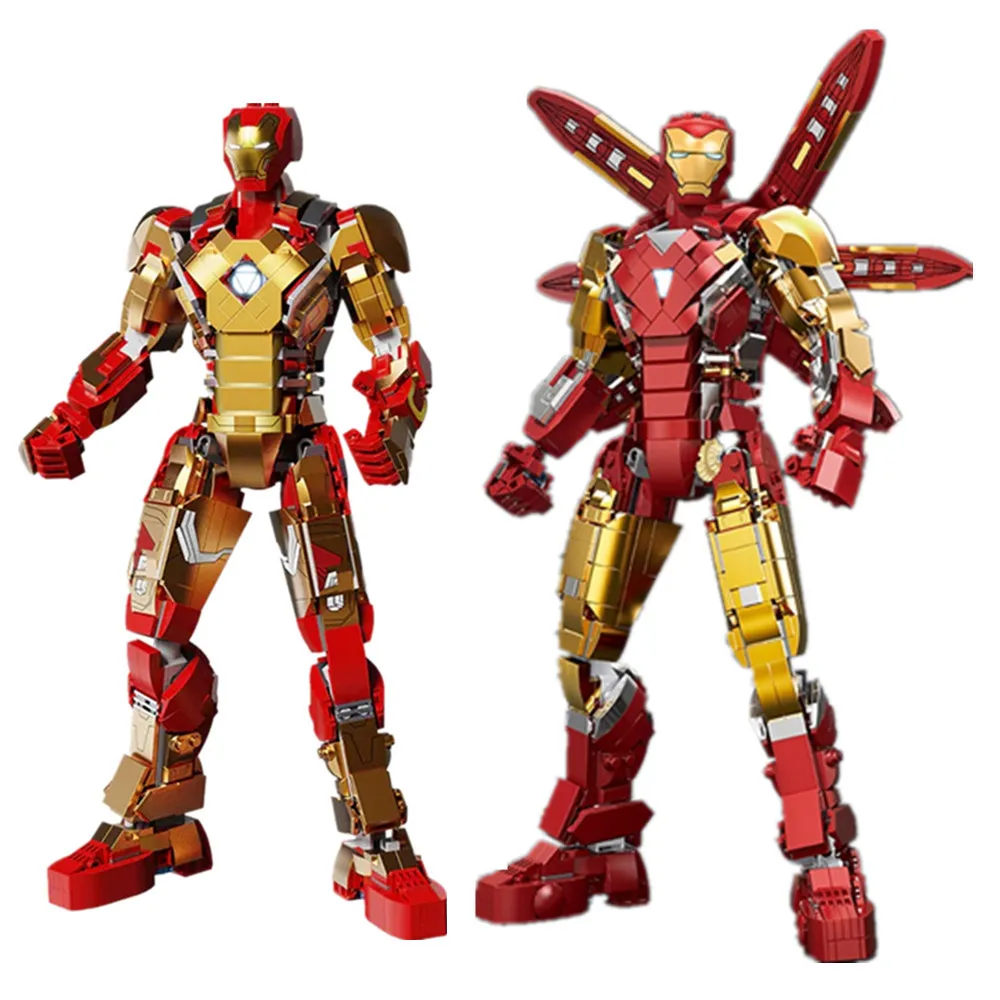 

Disney Mk85 Mk43 Marvel Avengers Ironman Heroes Wars Machine Mecha Armor Robot Figures Building Brick Block Gift Toy Boys Kid
