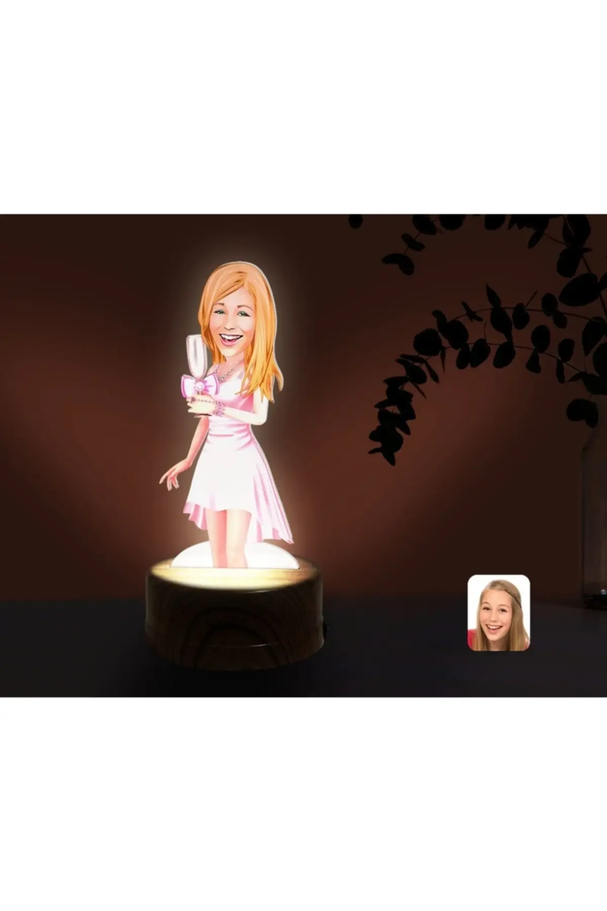 

Personalized Little Witch Decorative 3d trinkets Led Illuminated Night Lamp-1