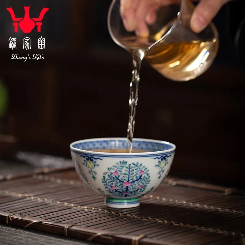 Стаканчик Zhongjia для обжига одинарная чашка фарфор Цзиндэчжэнь зернистая чая печь