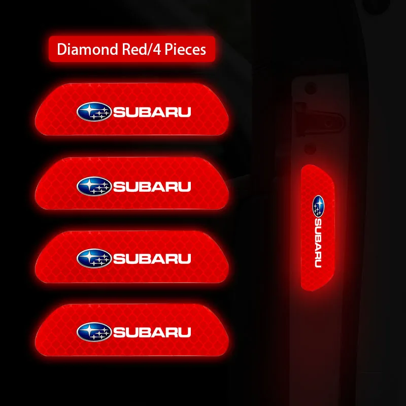 

4 шт. автомобильные наклейки, светоотражающая предупреждающая наклейка на открытие двери для Subaru STI Forester Impreza Legacy Outback XV BRZ WRX Tribeca