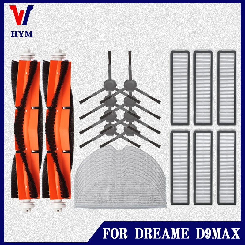 

Xiaomi Dreame D9 Max / Bot L10 Pro Accessories main side brush Rag mop cloth HEPA filter robot vacuum cleaner Replacement parts