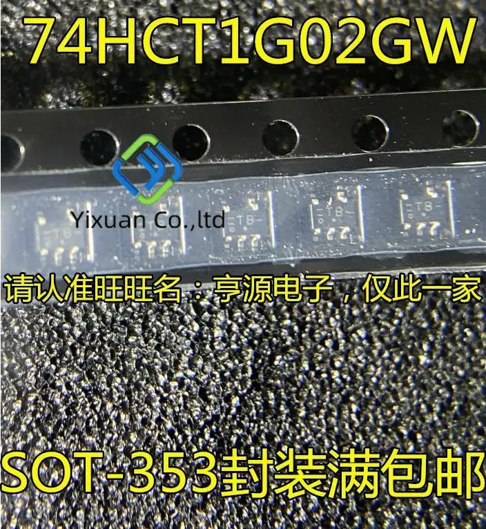 20pcs original new 74HCT1G02 74HCT1G02GW silk screen TB SOT-353 single 2-input or non gate logic