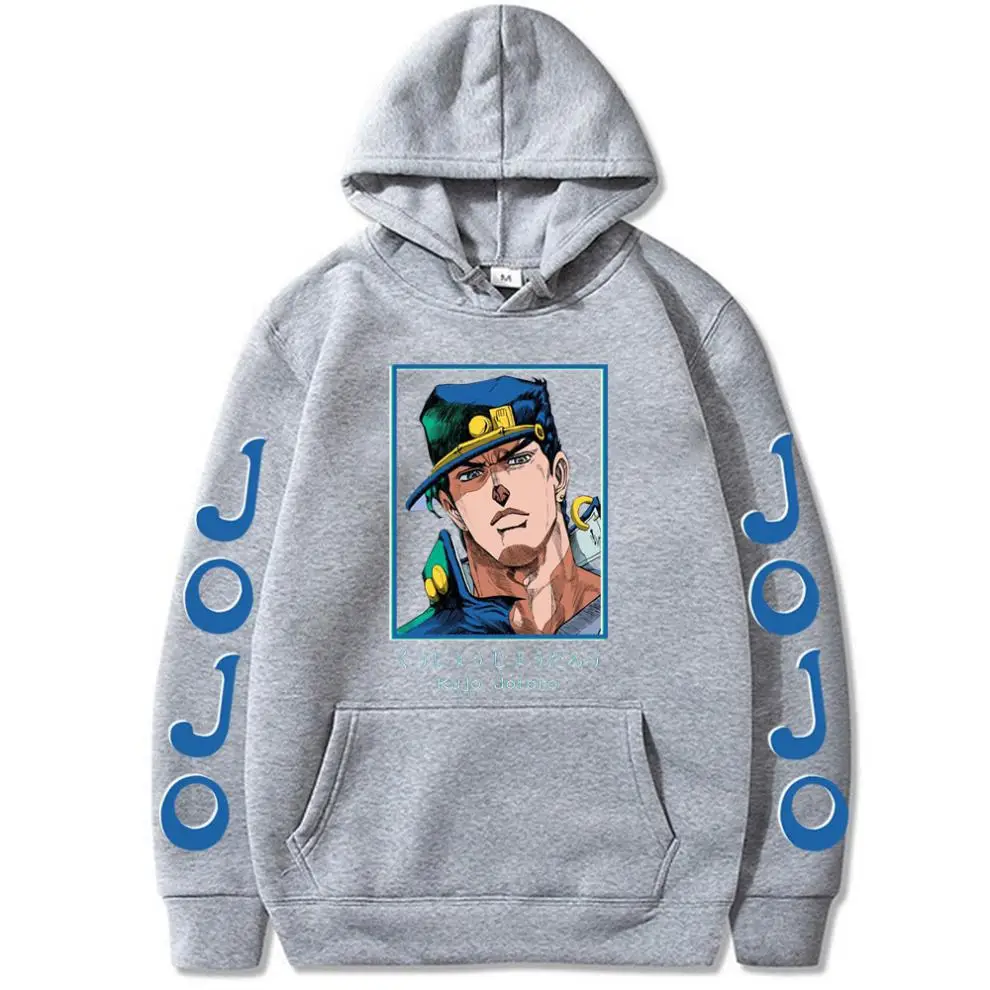 Толстовка с капюшоном для мужчин и женщин свитшот аниме JOJO Stone Ocean Kujo Jotaro модная