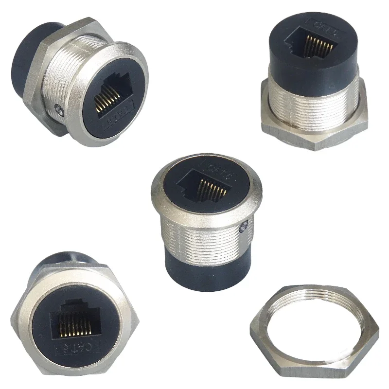 Компьютерная сеть с круглым отверстием RJ45 gigabit C A T.6 фиксированным металлическим