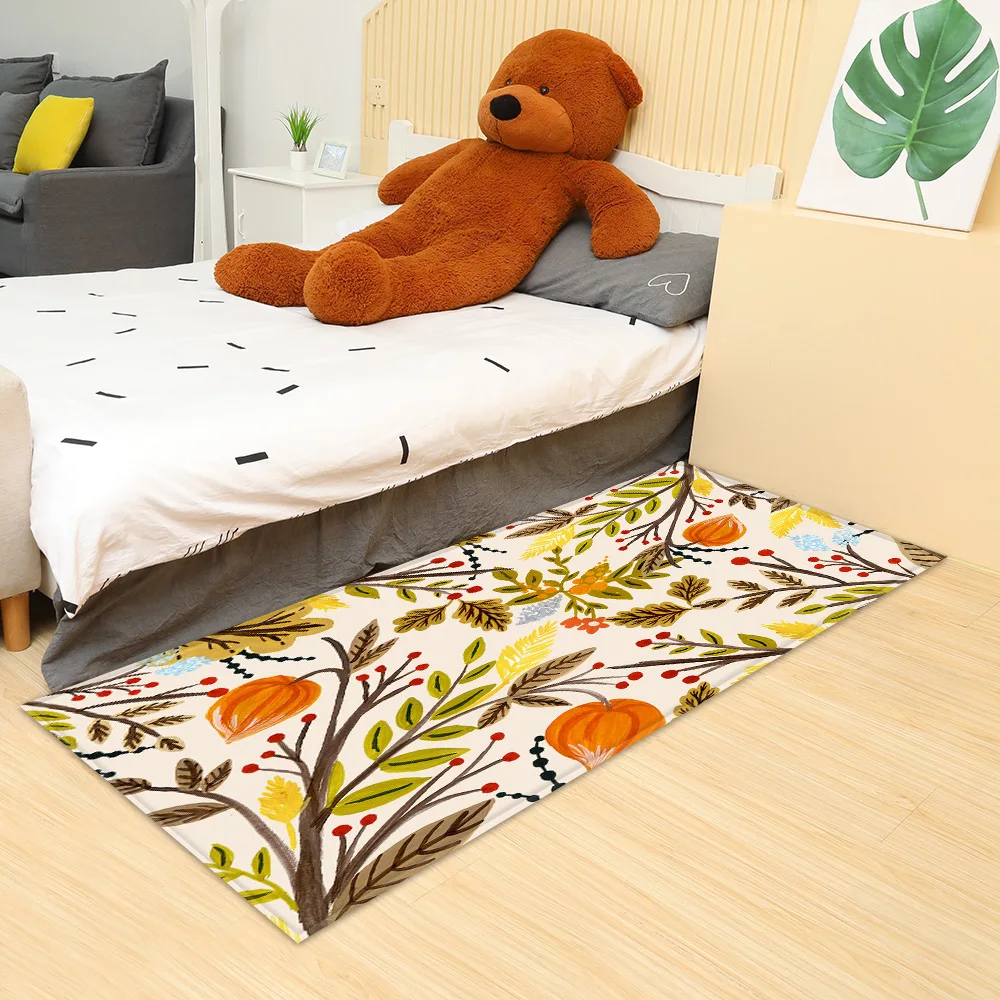 

Custom Made Kitchen Carpet Bedroom Bedside Entrance Doormat Living Room Bath Door Non-Slip Foot Mat Home Hallway Floor Decor Rug