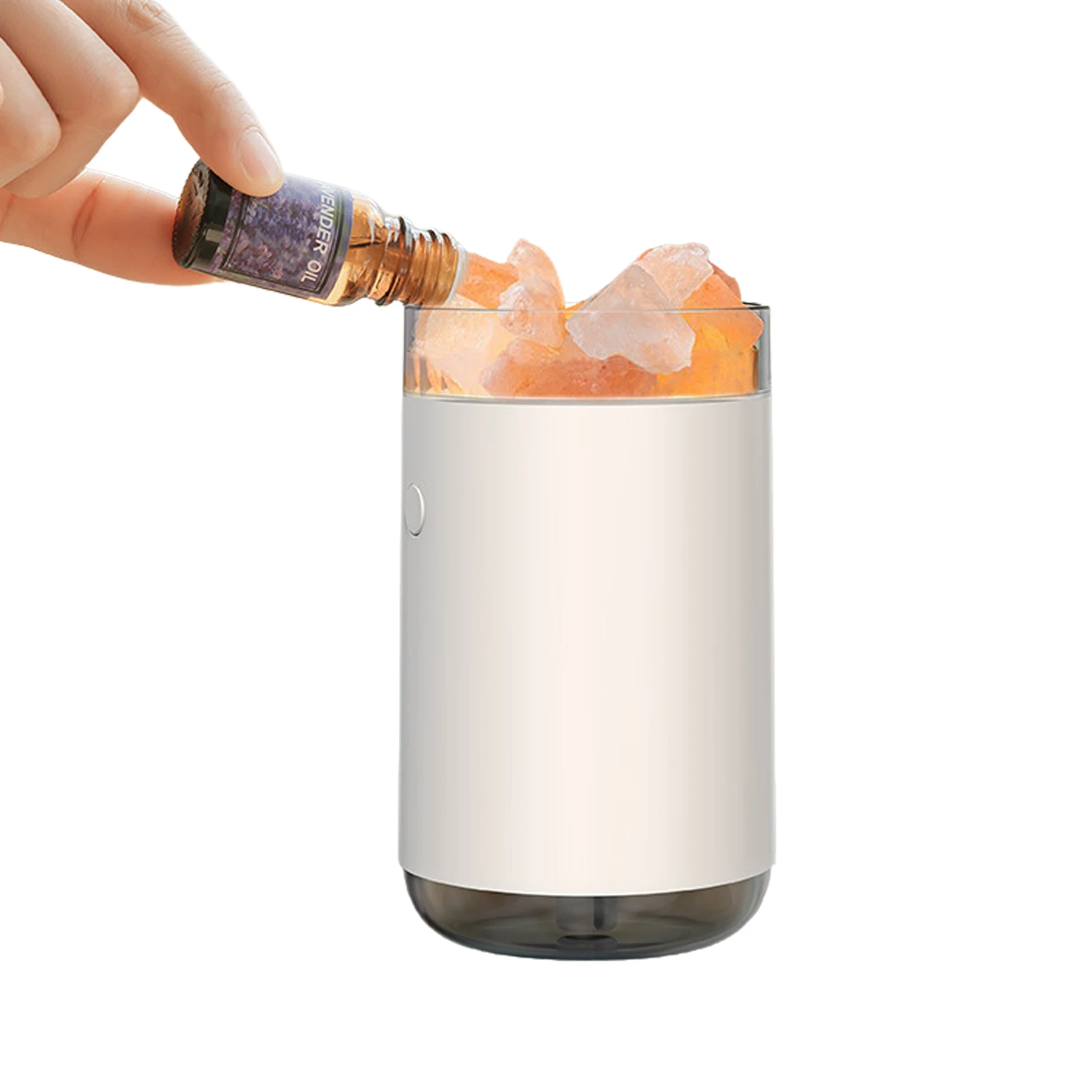 

Cool Mist Humidifiers For Bedroom Quiet Salt Lamp Essential Oil Diffuser Vaporizer Humidifier Crystal Salt Stone Home Decor Air
