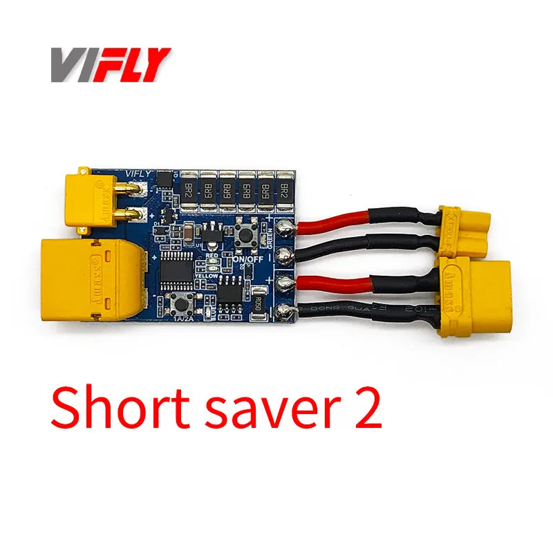 Фото Защитный фьюз Vifly Shortsaver 2 X30/XT60 для дронов от короткого замыкания, умный предохранитель от дымообразования №1