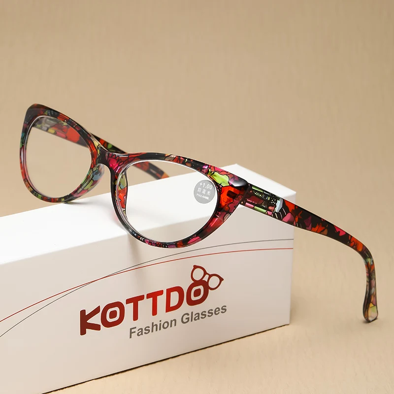 Женские очки для чтения с цветочной оправой