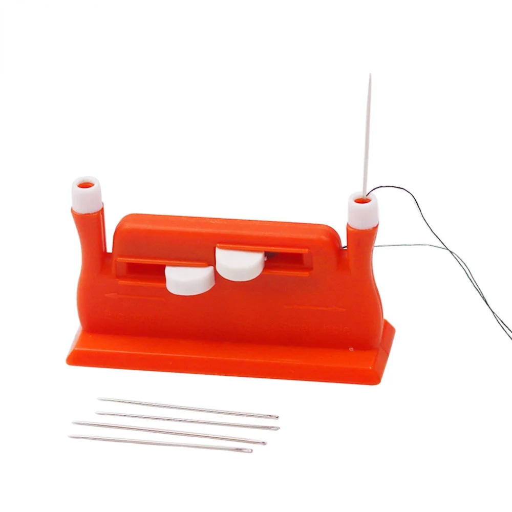 

Качественная Автоматическая швейная игла с двойной головкой, простые ручные инструменты, игла, аксессуары для шитья с пластиковой ручкой
