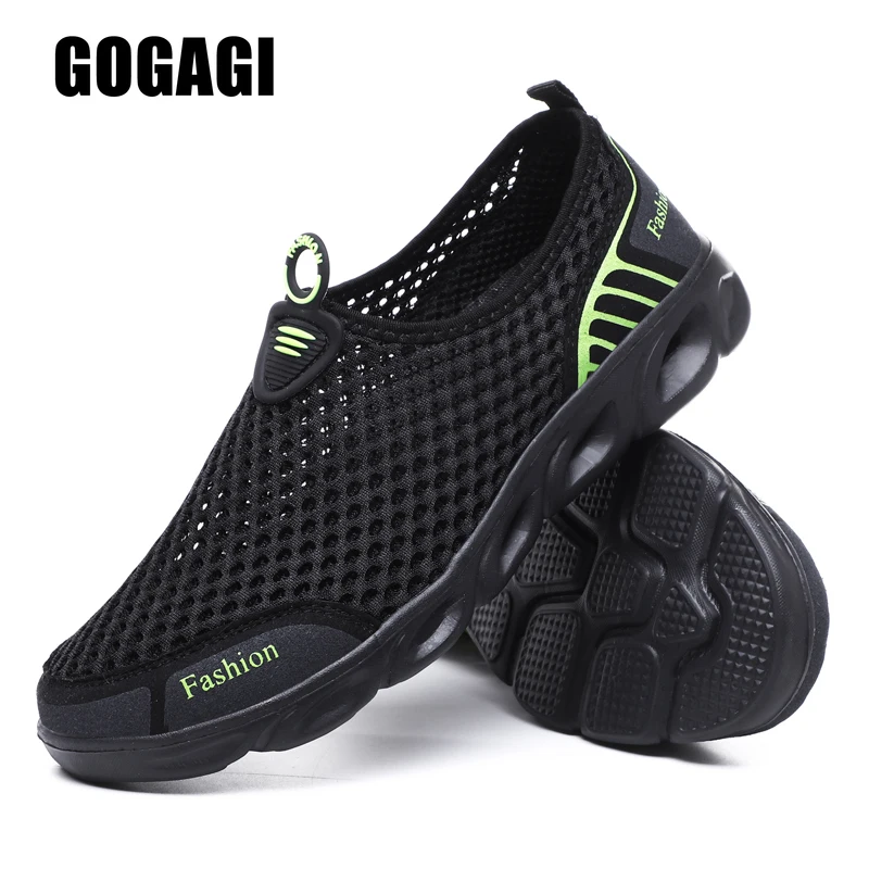 

Men Women Hiking Shoes Breathable Mesh Casual Couple Wading Shoes Summer Slip-on Outdoor Lightweight Male Sport Camping Shoes