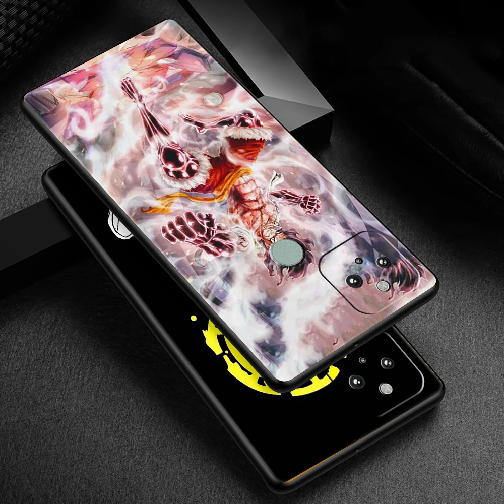 Цельный чехол для Google Pixel 4a 5 4 XL 3 5a 6 Pro мягкий черный телефона защитный объектива