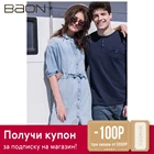 Женское платье-рубашка из денима Baon B459103