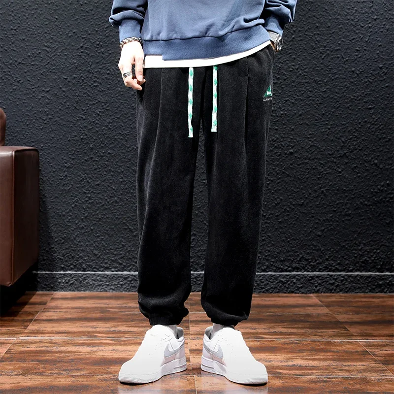 Высококачественные мужские спортивные штаны Atumn модные джоггеры Вельветовая