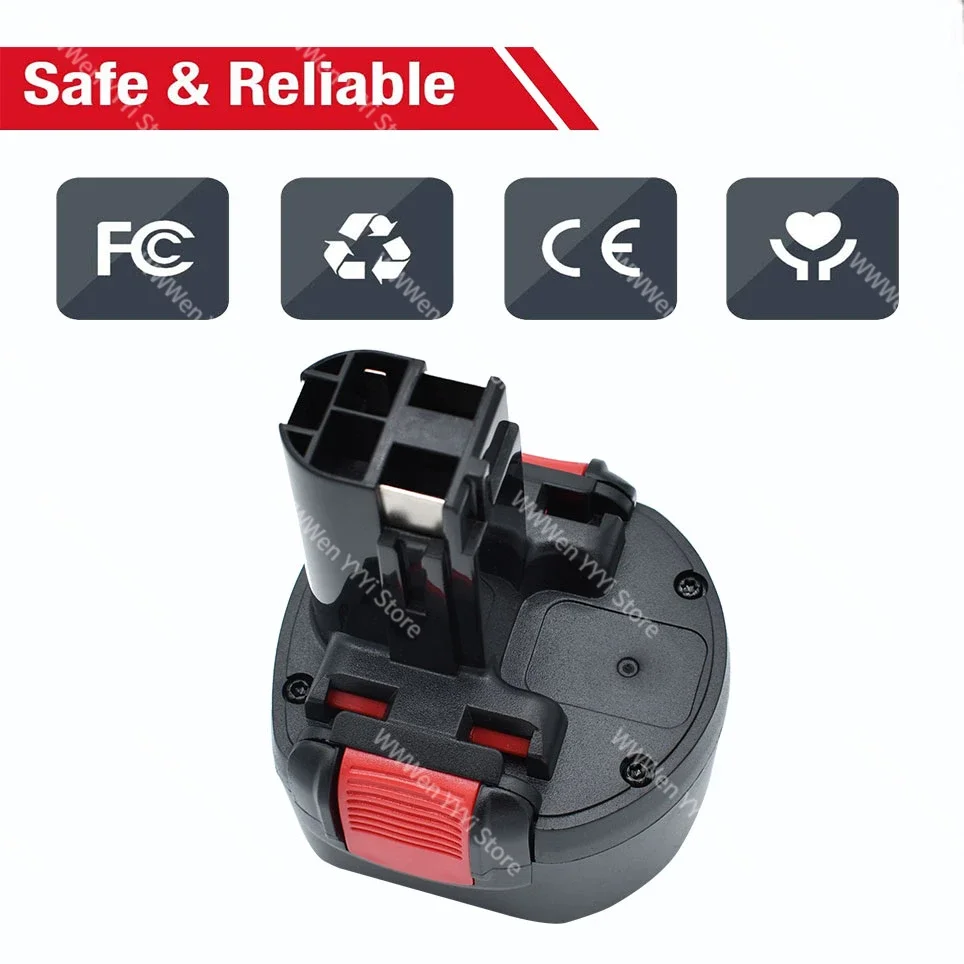 Фото Для Bosch 9,6 V 4800mAh Сменный никель-металлогидридный аккумулятор Battery PSR 960 BAT048 BAT100 BAT119 BH984 BPT1041 23609 32609 PSR960 GSR 9 6V E-2 GSR №3