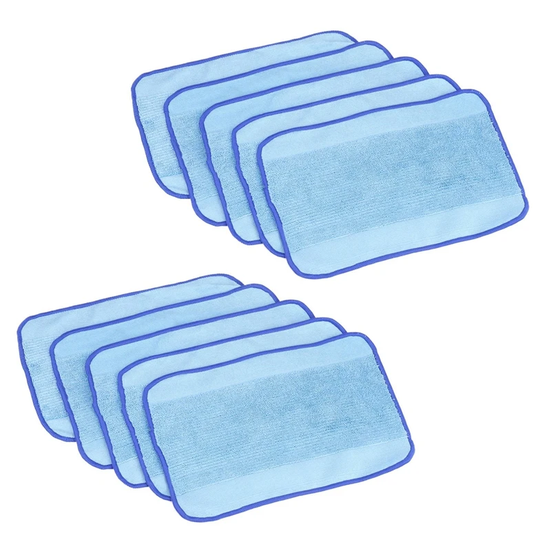 

10-Pack Wet Microfiber Mopping Cloths Washable&Reusable Mop Pads Fits For Irobot Braava 380 380T 320 321 Mint 4200 Robot