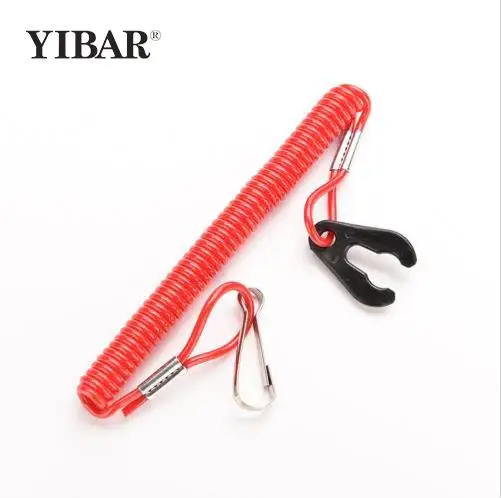 

Red 1PCS Boat Outboard Engine Motor Lanyard Kill Stop Switch Safety Tether For