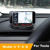 for tesla model 3 y s x car dashboard sticky non slip pad mat magic anti slip mounted slide proof adhesive holder for iphone x