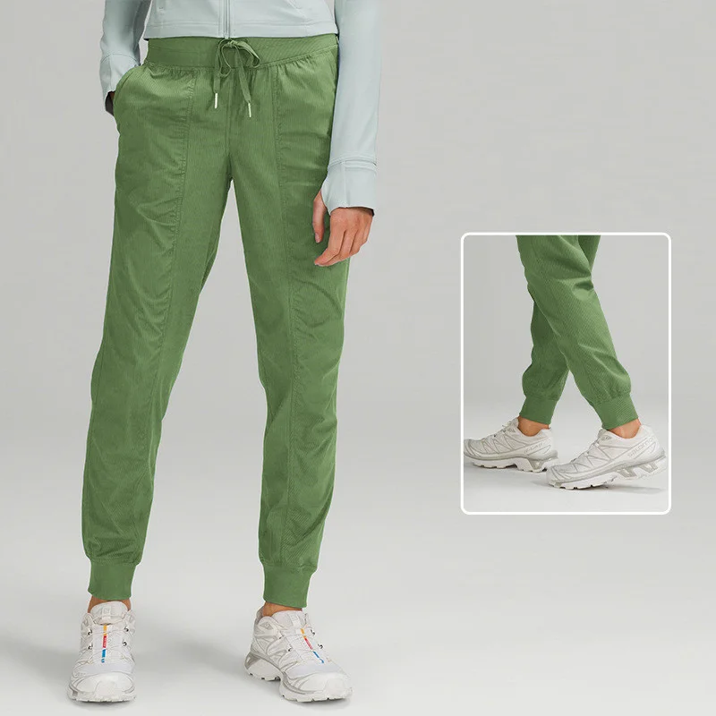 

Женские воздухопроницаемые свободные брюки LULU с высокой талией для занятий йогой и фитнесом, длинные брюки с двумя боковыми карманами, 2022