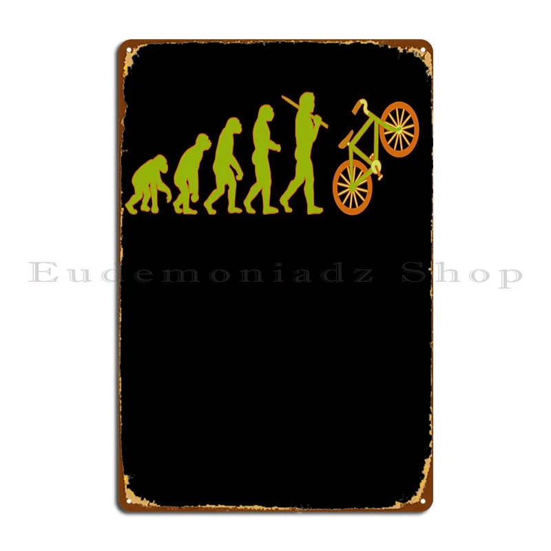 

Эволюционный металлический плакат для велосипеда, винтажный железная фотография, винтажная роспись, оловянный плакат