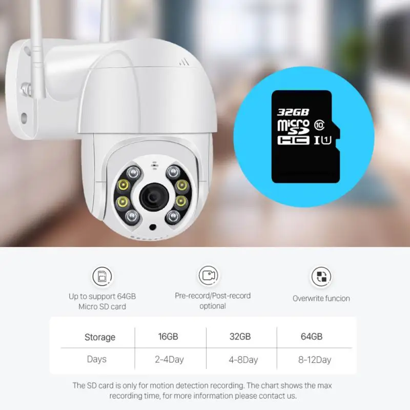 

Wifi Camera 1080P IR Home Security Camera Outdoor AI Human Detection Wireless Camera Speed Dome Surveillance Camcorders