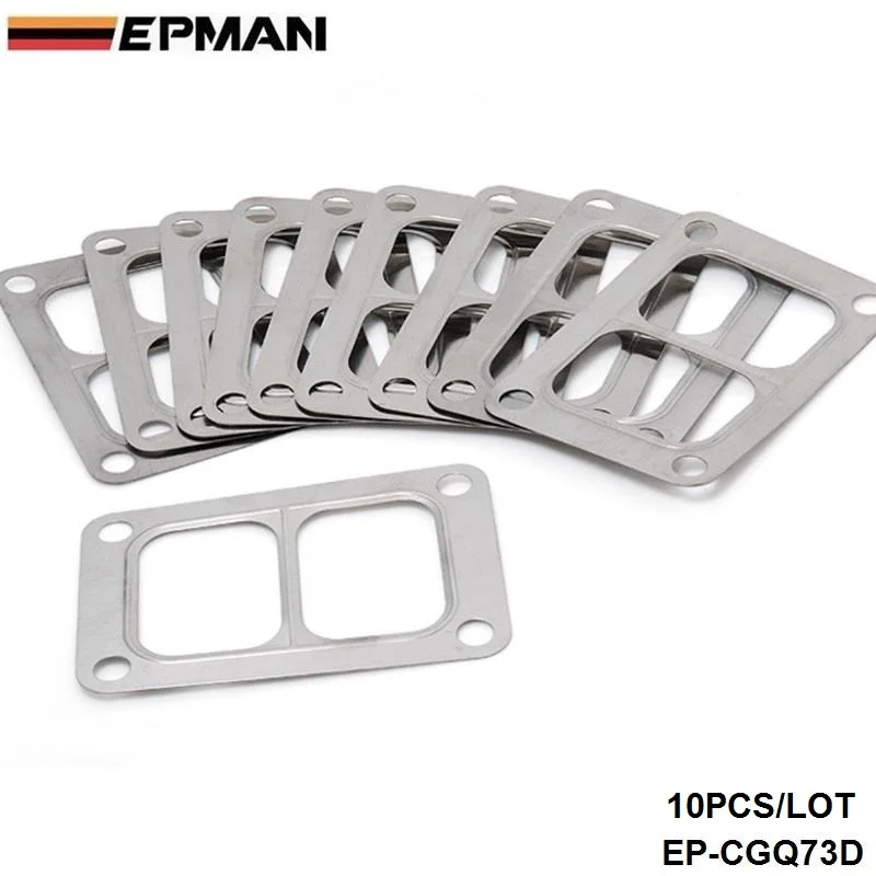 

10PCS/LOT Jdm T6 Exhaust Divided Inlet 4 Bolt Divided Gasket Fit Twinscroll Turbocharger EP-CGQ73D