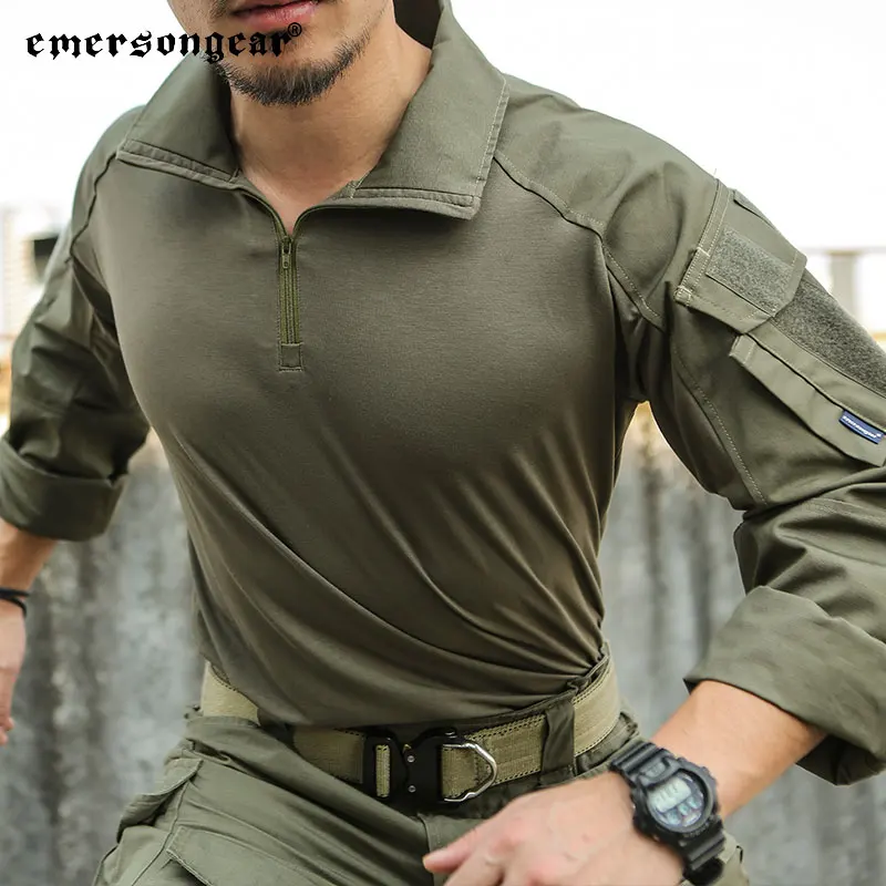 Фото Emersongear обновленная версия G3 боевая рубашка тактические Мужские BDU спортивные облегающие рабочие Топы подлинные треккинговые охотничьи походы №3