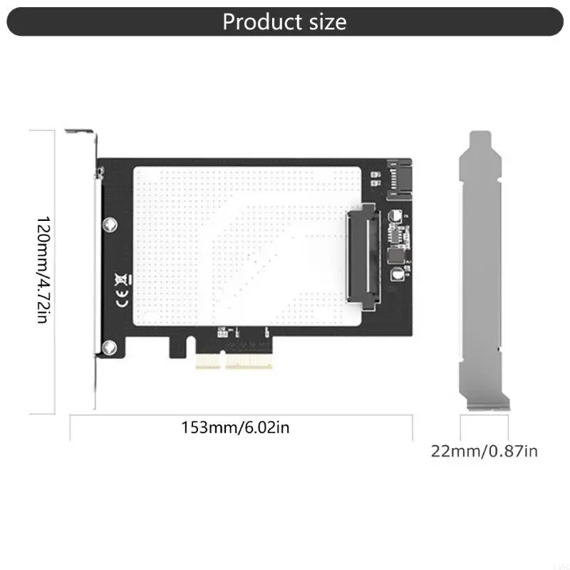 U55C SFF-8636 к PCIe Card 4x Adapter для 2 5 дюйма