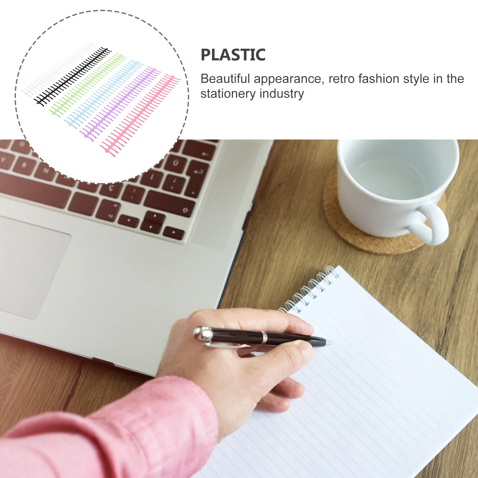 Связывающие спиральные спирали для блокнота расческа ноутбука листьев