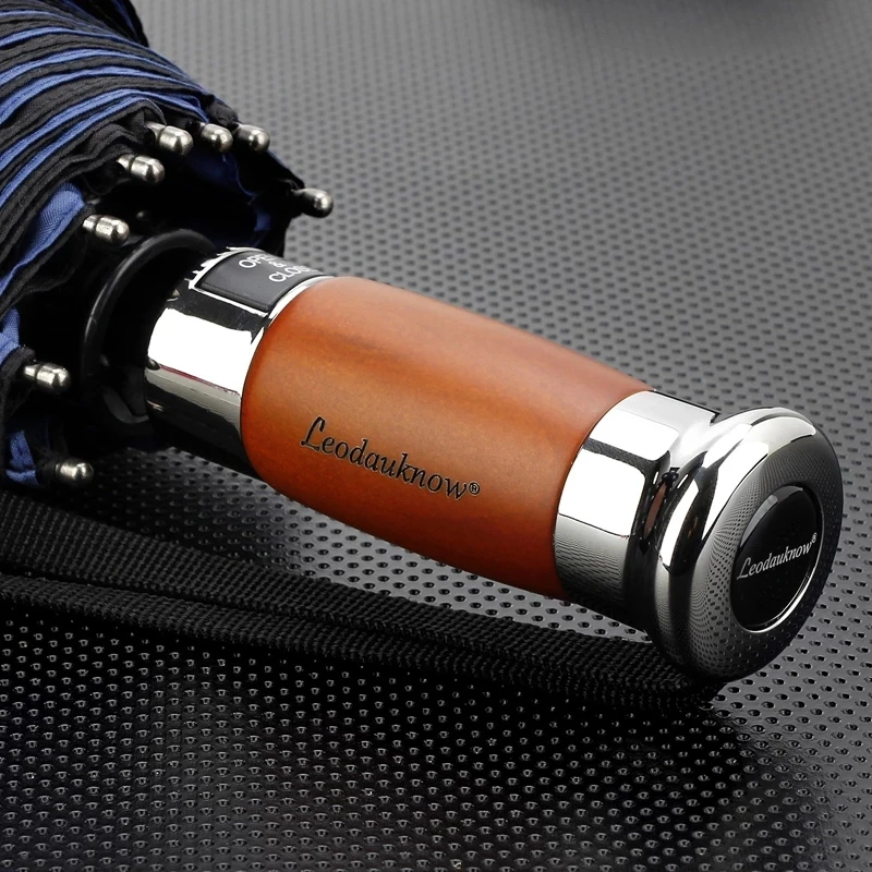 

Зонт Автоматический мужской, складной, двухслойный, от дождя и ветра, в деловом стиле