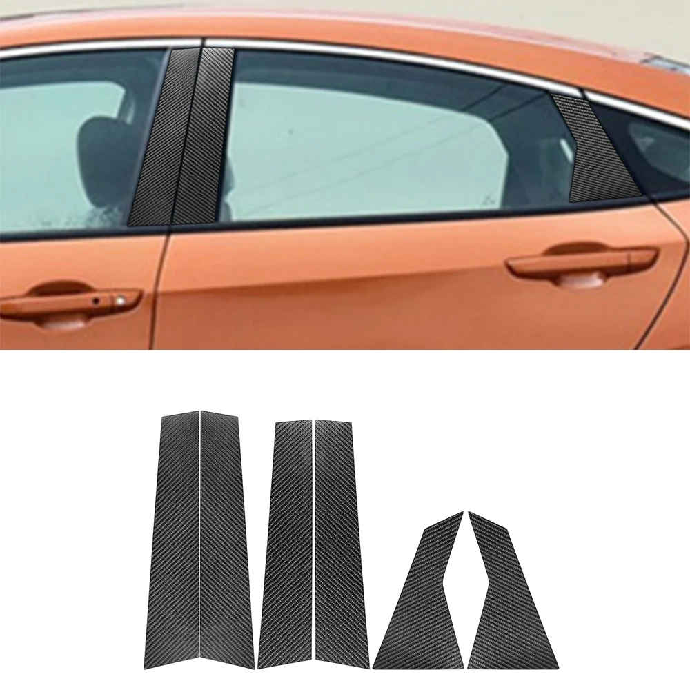 

B-pillar Decoration Cover Trim Sticker Decal for Honda Civic 2016 2017 2018 2019 Car Exterior Accessories