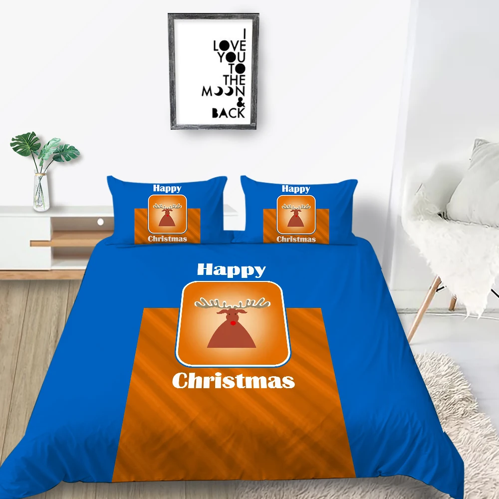 

Christmas Bed Comforter Covers Unique Design Duvet Cover Sets Man Woman Single Size Bedroom Decor Home Textiles