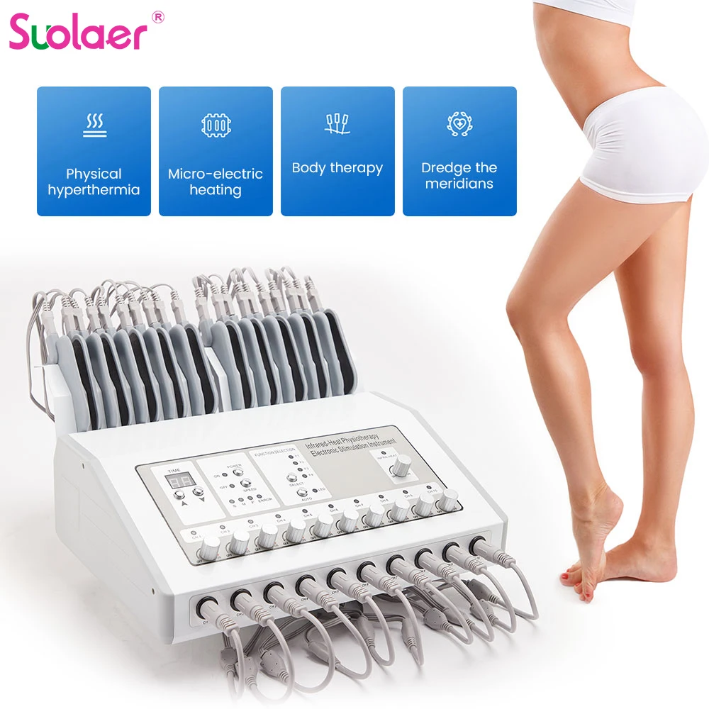 

Электронный стимулятор десятков, EMS, электростимулятор мышц, физиотерапия, массаж шеи, спины, ног, тела, Электрический массажер для расслабл...