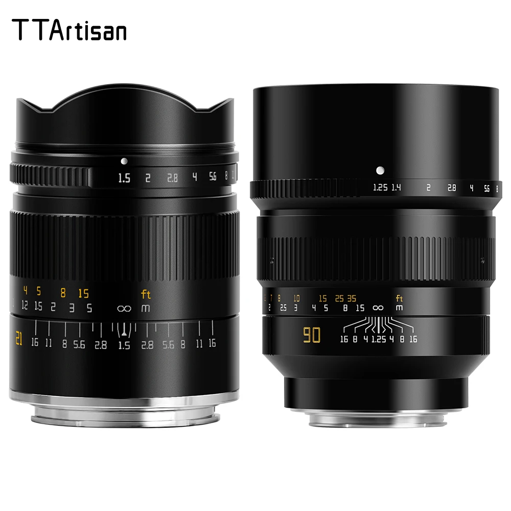 

TTArtisan 21mm f1.5 90mm f1.25 Full Frame Manual Focus Prime Lens for Sony E Mount Camera Lens a7II a9 a5100 a6300 NEX-3 NEX-7
