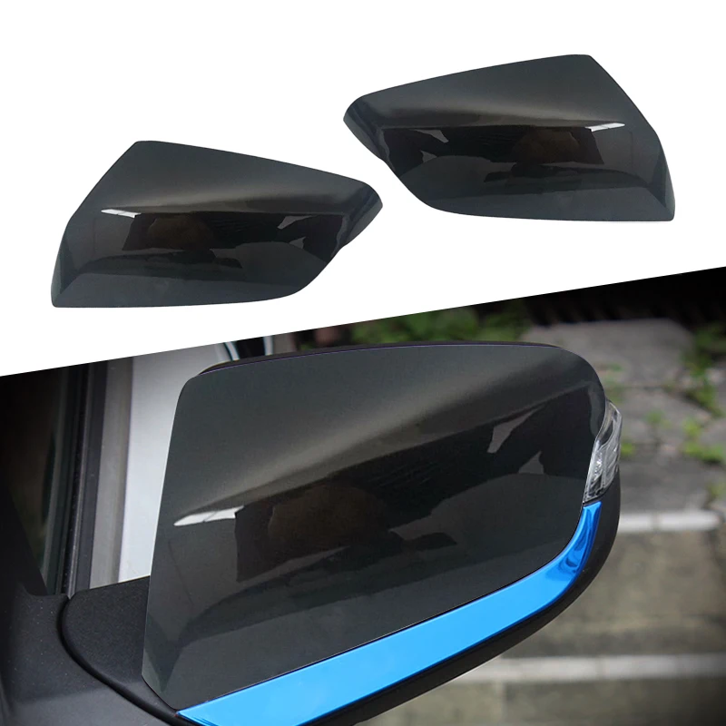 

1 Pair Left Right Side Rearview Wing Mirror Cover Cap Replacement Fit for Chevrolet Malibu 2016 2017 2018 2019-2022 Dark Grey