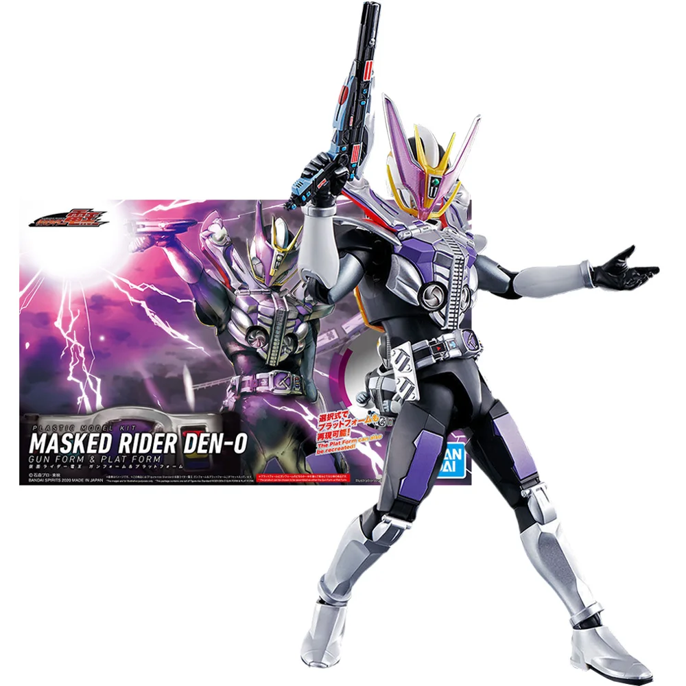 

Фигурки Bandai подлинные Kamen Rider-rise Standard Den-O Пистолет, форма и плоская форма, Коллекционная модель, Комплект аниме, экшн-фигурки для мальчиков, игрушки